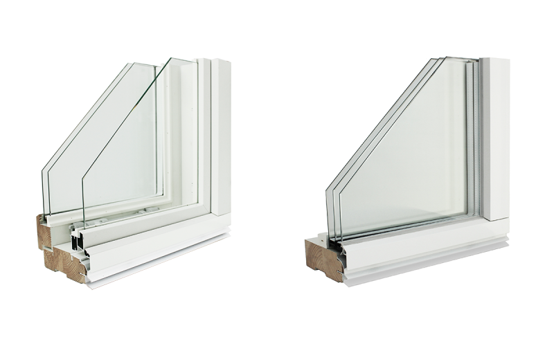 Lammin wood-aluminium windows