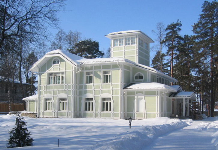 Window and door export_wooden villa in st petersburg