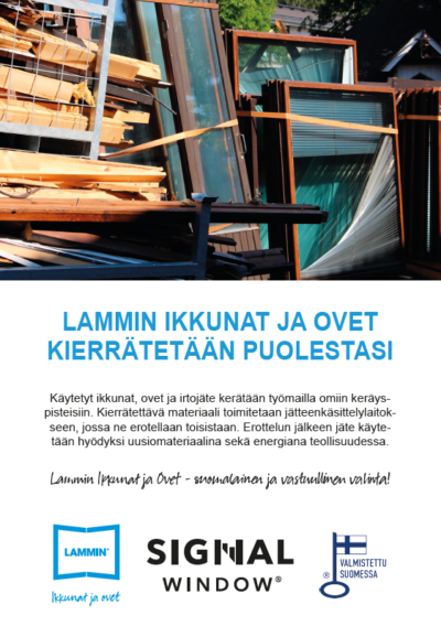 Lammin Ikkuna - kierrätysesite