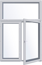 Öppna trä-aluminiumfönster (MSE-A)